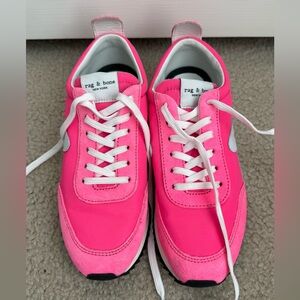 Rag & Bone Women's Neon Pink “Retro Runner” Sneakers